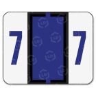 Smead Numeric Number 7 Color Coded Label - 500 per roll