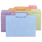 Smead SuperTab Oversized Tab Folder - 100 per box Letter - 8.50" x 11" - Assorted