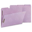 Smead Top Tab Fastener File Folder - 50 per box Letter - 8.50" x 11" - Lavender