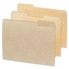 Business Source 1/3 Cut 1-ply Top Tab Manila Folders - 100 per Box