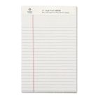 Business Source Jr. Legal Ruled Pad - 50 Sheet - 16.00 lb - Jr.Legal - 8" x 5"