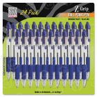 Zebra Pen Z-Grip Retractable Ballpoint Pen, Blue - 24 Pack