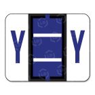 Smead Bar Style Color Coded Alphabetic Label - 500/Roll - Violet
