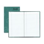 Rediform Green Bookcloth Margin Record Book - 500 Sheets - Gummed - 12.25" x 7.25"