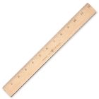 Westcott Wood Ruler with Metal Edge
