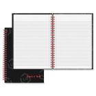 John Dickinson Black n' Red Wirebound Notebook - 70 Sheet - Ruled - 5.88" x 8.25"