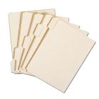 Manila File Folder Letter - 8.5" x 11" - 1/5 Tab Cut - 0.75" Expansion - 100 / Pack - Manila