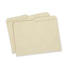 Manila File Folder Letter - 8.5" x 11" - 1/2 Tab Cut - 0.75" Expansion - 100 / Pack - Manila