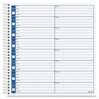Adams Voice Mail Log Book - 60 Sheets - Spiral Bound - 8.50" x 7.50"