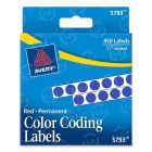 Avery 0.25" Round Color Coded Label - 450 per pack