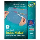 Avery Index Maker Easy Apply Clear Label Divider - 5 per pack