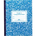 Roaring Spring Second Grade Composition Book - 50 Sheet - Ruled - 7.75" x 9.75" - Marble Blue Cover