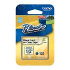 Brother OEM M131 Black on Clear Tape