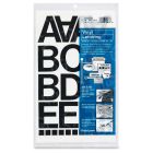 Chartpak Vinyl Letters and Numbers - 77 per pack