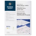 Business Source Laser/Inkjet Name Badge Label - 400 per pack