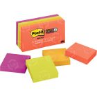Post-it Super Sticky 2x2 Electric Glow Notes - 8 per pack - 2" x 2" - Assorted