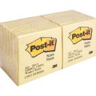 Post-it Plain Canary Yellow Note - 12 per pack - 3" x 3" - Canary Yellow