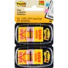 Post-it Printed Message Flag with Dispenser - 100 per pack