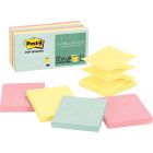 Post-it Pop-up Notes in Pastel Colors - 12 per pack - 3" x 3" - Assorted Pastel