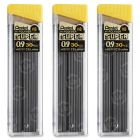 Pentel Super Hi-Polymer 0.9mm Lead Refill - 3 per pack