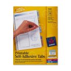 Avery Printable Self-Adhesive Tab - 96 per pack Print-on - 96 / Pack - Multicolor Tab