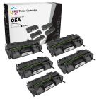 5 Pack LD Compatible Black Toner Cartridges for HP 05A