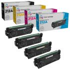 HP 212A Compatible Laserjet Toner Cartridges 4-Pack (Black, Cyan, Magenta, Yellow)