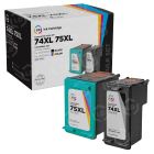 Reman HP 74XL & 75XL HY Ink Cartridge Set	