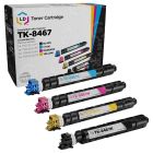 Set of 4 Compatible Kyocera TK-8467 Toner Cartridges (Black, Cyan, Magenta, Yellow)