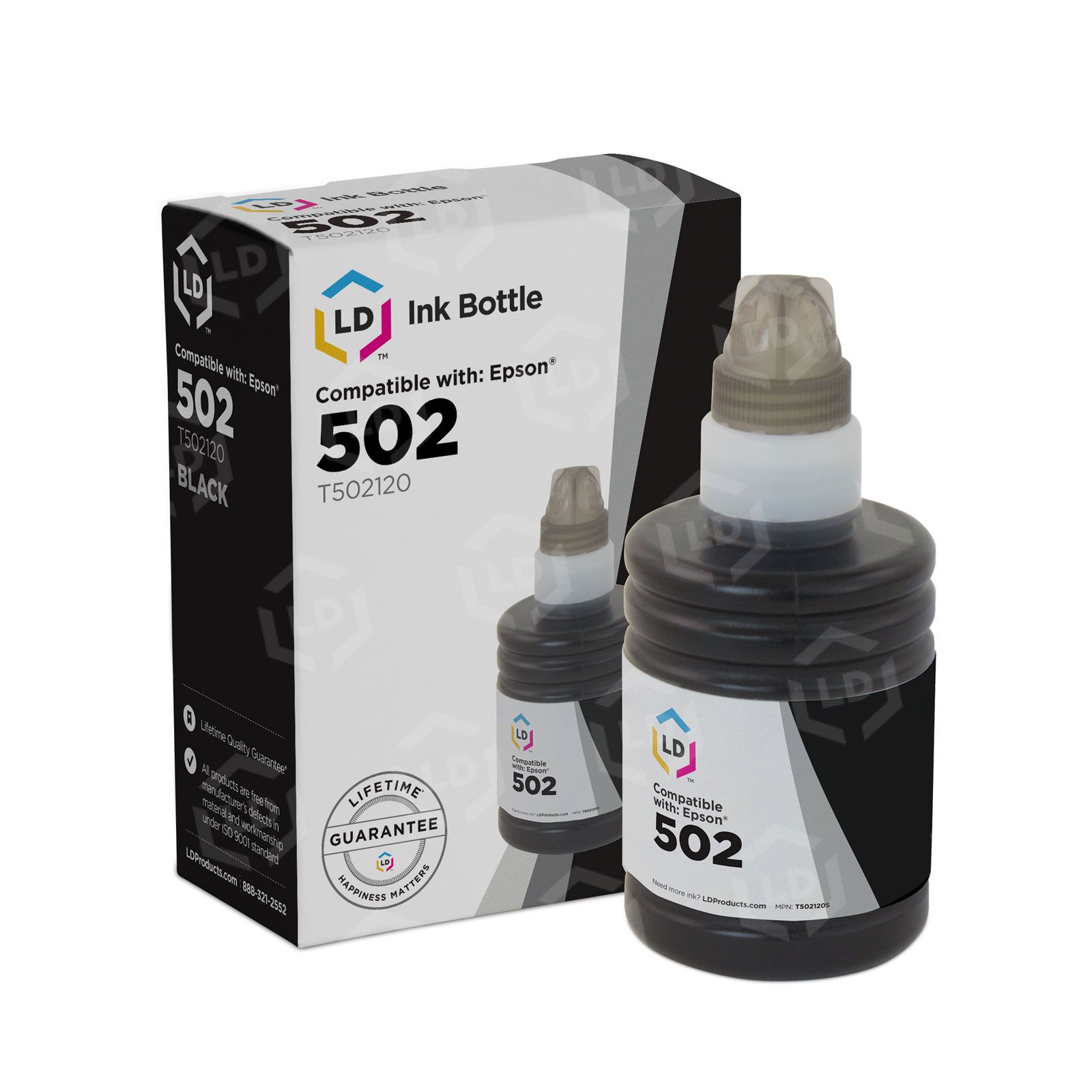 Compatible Epson 502 Black Ink Bottle