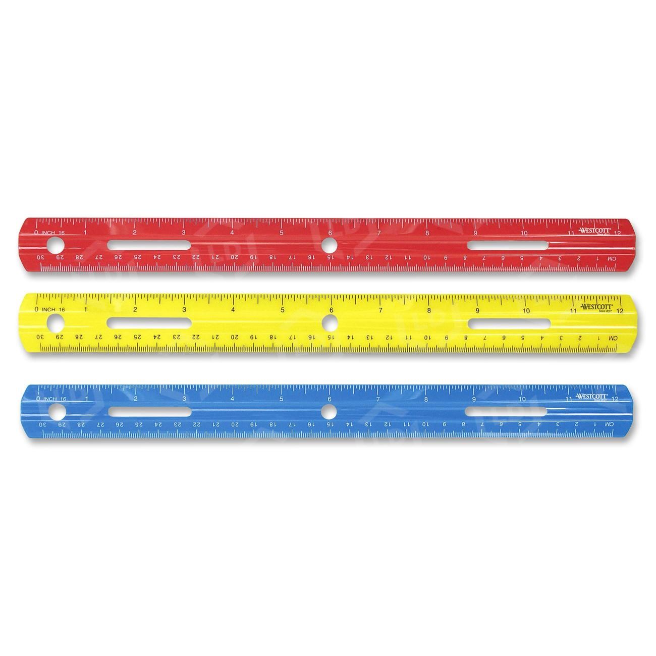 12 Acrylic Ruler-Clear-Acme-Westcott