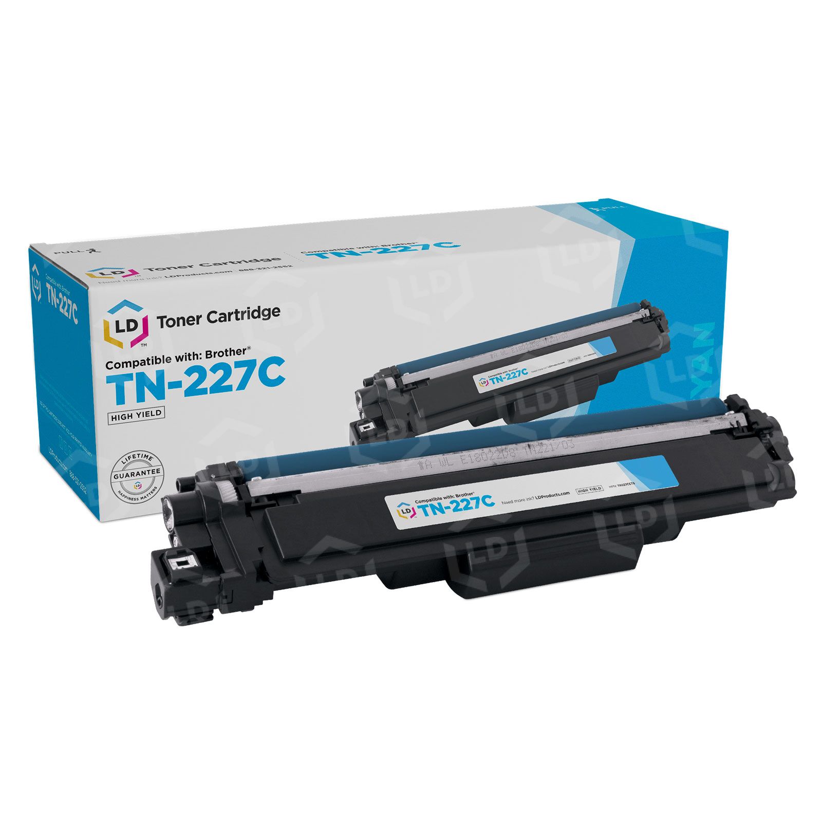 TN227 Cyan Toner Cartridge With Chip Fits For Brother MFC-L3770CDW