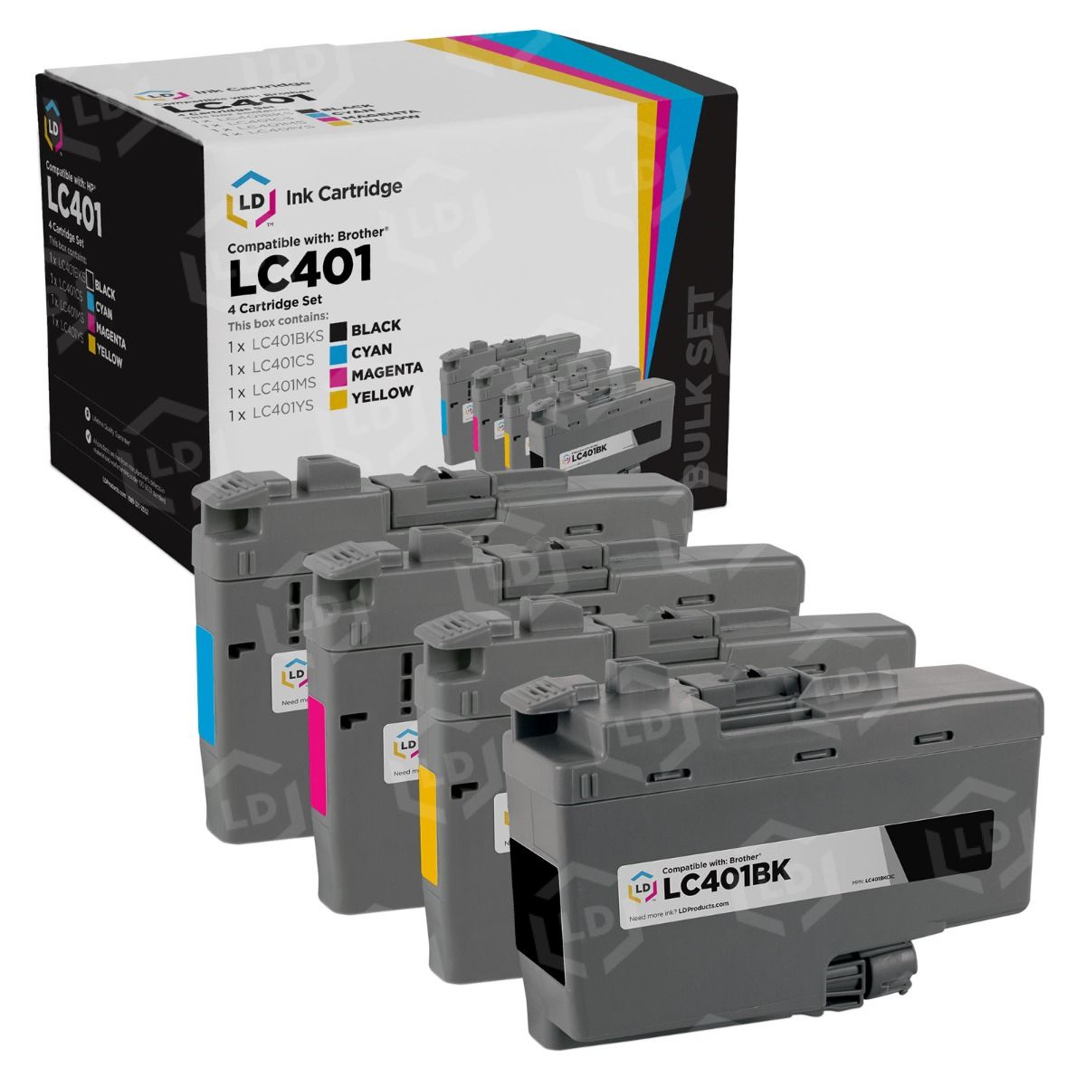 LiTuhorse Compatible LC401 Black Ink Cartridge Replacement for