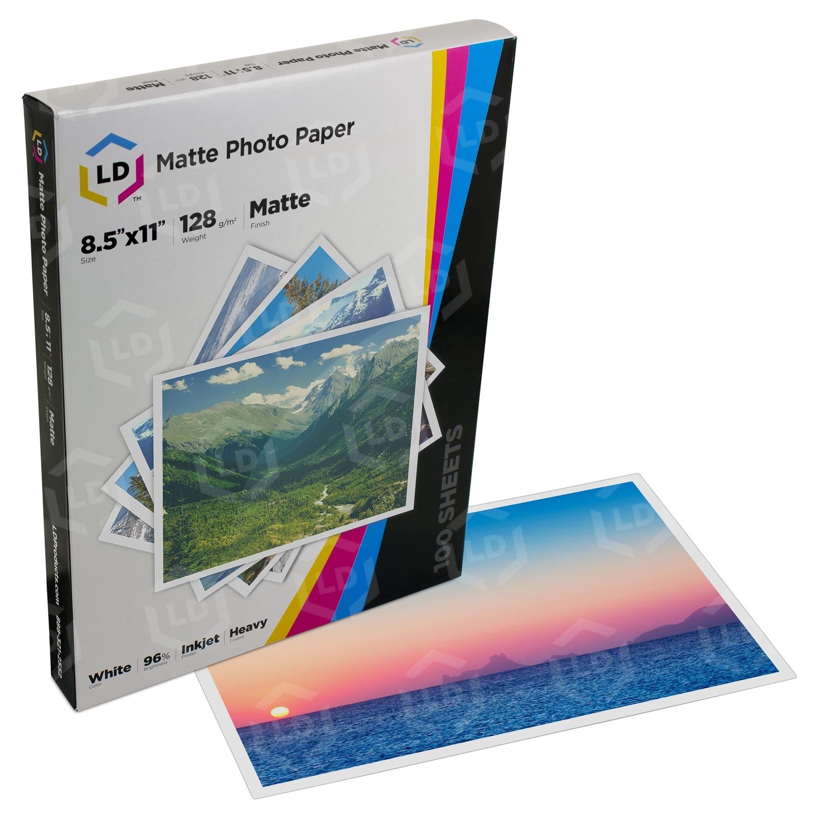 LD Heavy Coated Matte Photo Paper - 8.5 x 11 - 100 pack - High Resolution