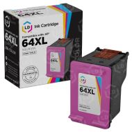 LD Remanufactured High Yield Tri-Color Ink Cartridge for HP 64XL (N9J91AN)