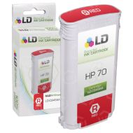 LD Remanufactured Red Ink Cartridge for HP 70 (C9456A)