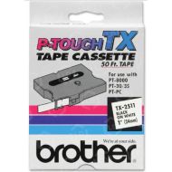 Brother OEM TX-2511 Black on White 1" Tape