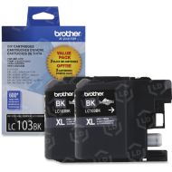 Brother LC103 High-Yield Black OEM Ink Cartridge 2 Pack, LC1032PKS