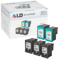 LD Remanufactured Black and Color Ink Cartridges for HP 94 and 93