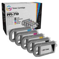 Compatible PFI-710 5 Piece Set of Ink for Canon