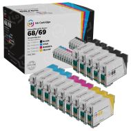 Remanufactured T068/T069 14 Piece Set of Ink for Epson