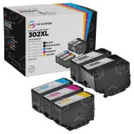 Remanufactured T302XL 5 Piece Set of Ink for Epson