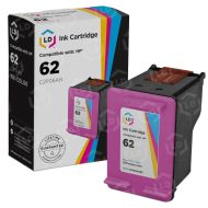 LD Remanufactured Color Ink Cartridge for HP 62 (C2P06AN)
