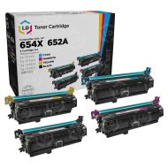 LD Remanufactured Toners for HP 654X Cartridges (Bk, C, M, Y)