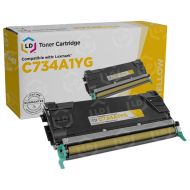 Lexmark Remanufactured C734 Yellow Toner Cartridge