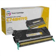 Remanufactured C748H1YG HY Yellow Toner Cartridge for Lexmark