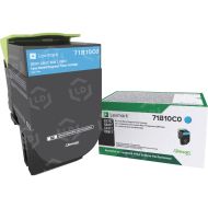 Lexmark Original 71B0H20 High Yield Cyan Toner Cartridge (3500 Page Yield)