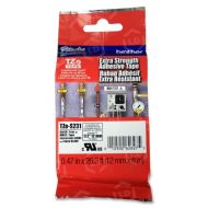 Brother OEM TZeS231 Black on White Tape