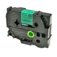 Brother OEM TZe741 Black on Green Tape