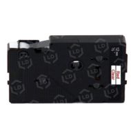 Brother OEM TC11 Red on Clear Tape